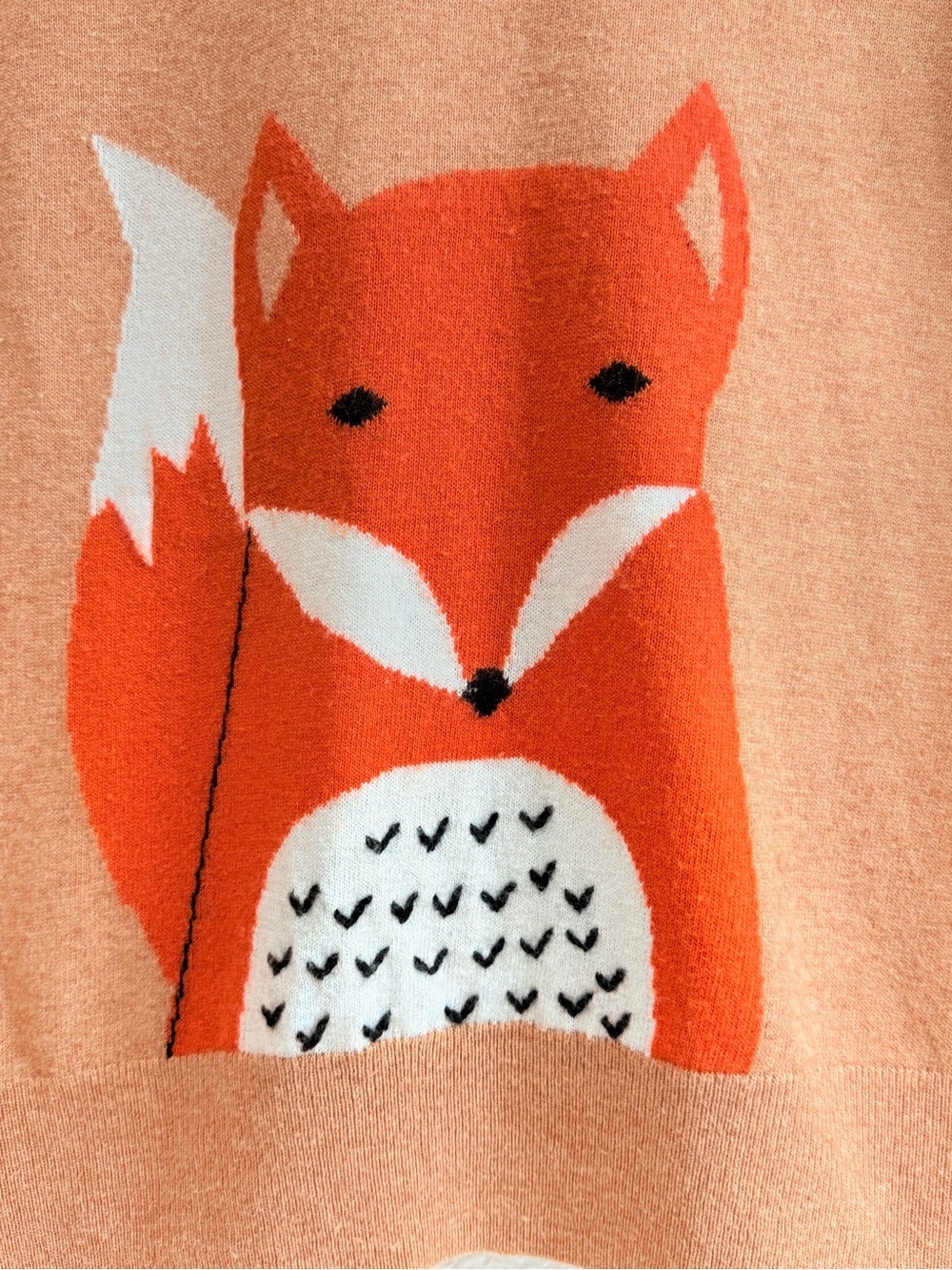 Boden Fox Wool Cashmere Blend Sweater Womens US 6 UK 10 Animal Knit - Picture 3 of 9